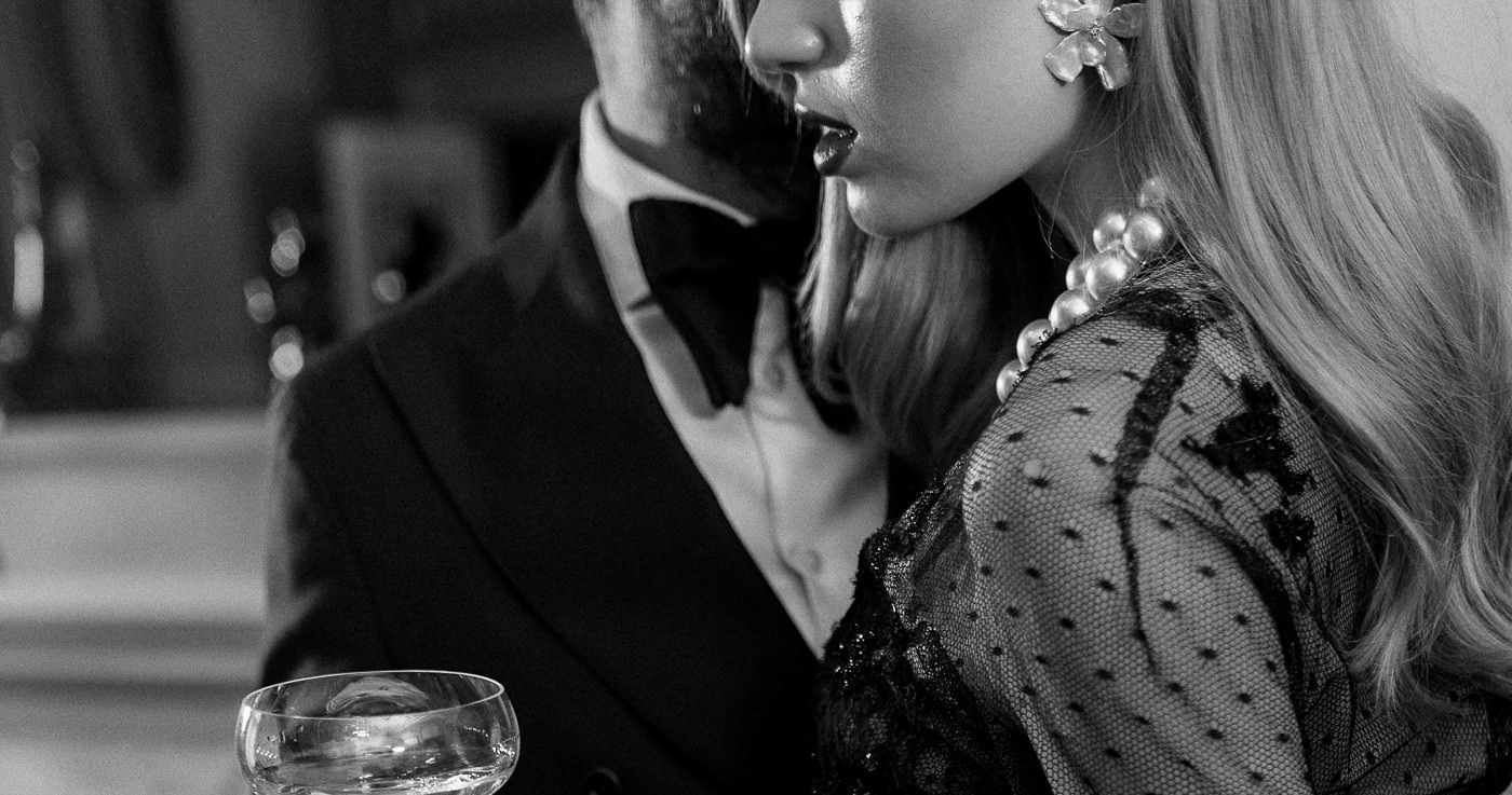 Old Hollywood nostalgia blended with modern flair