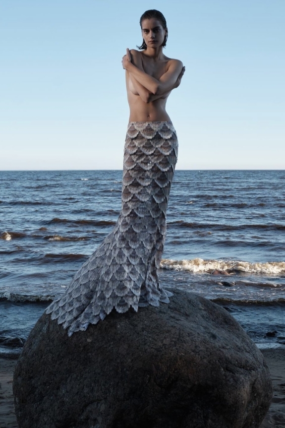 Mermaidcore | Мермейдкор | Одежда в русалочьем стиле | Стиль русалки | Платье рыбка | Юбка рыбка | Юбка годе | Платье годе