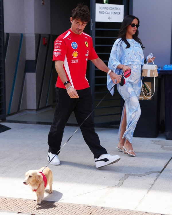 Жена пилота Ferrari Шарля Леклера Александра Сен-Мле